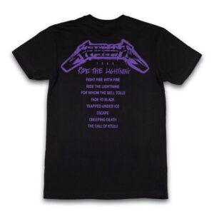 Ride The Lightning Anniversary Tracklist T-Shirt