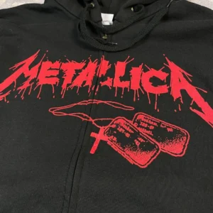 Metallica Printed Zip-Up Hoodie