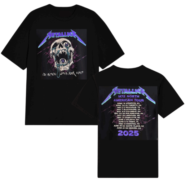 Metallica 2025 world Tour Shirt